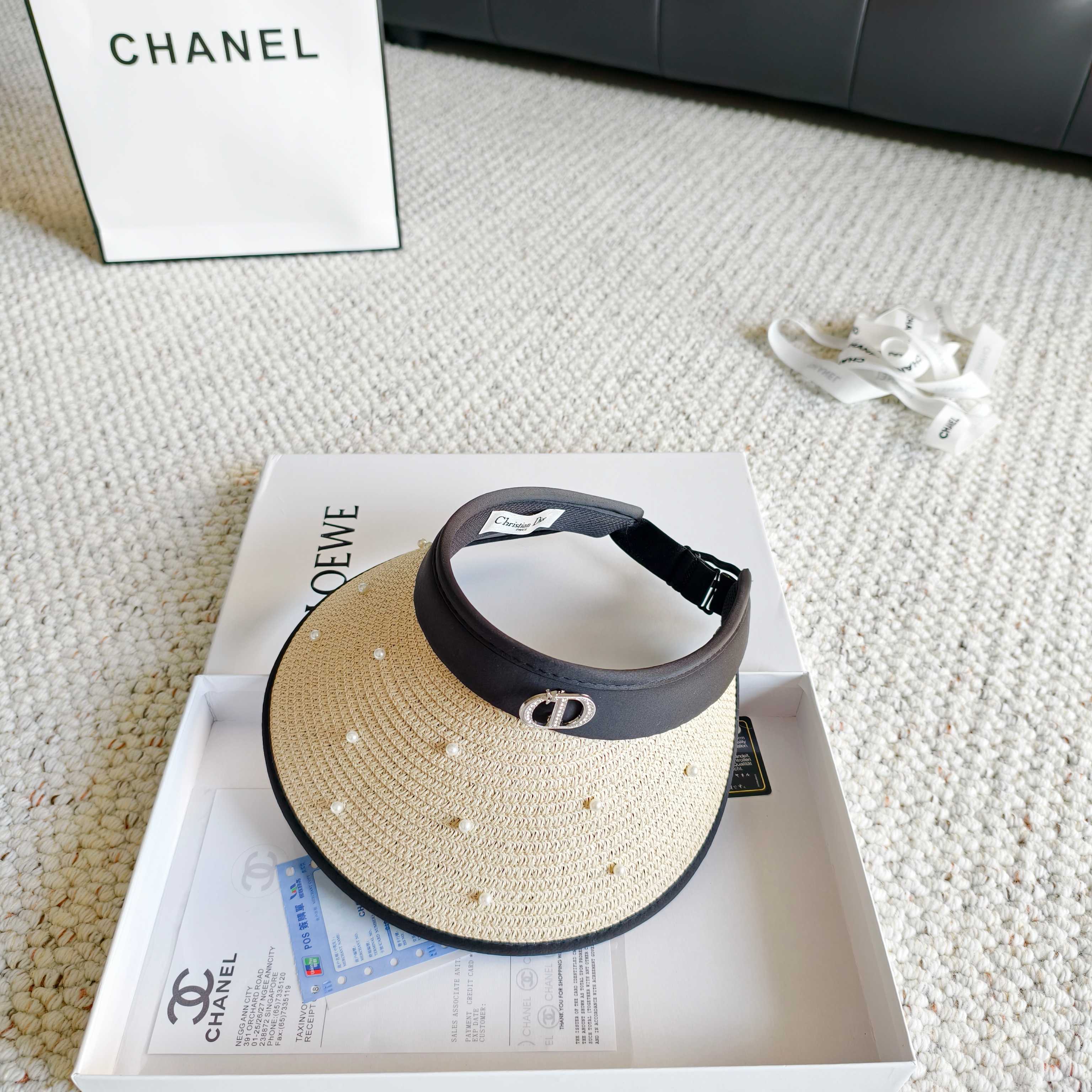 Dior Sun Hat, Flat-Top Hat