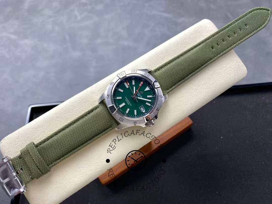 Breitling Avenger Automatic Gmt A32320101B1X1 Green Dial Replica