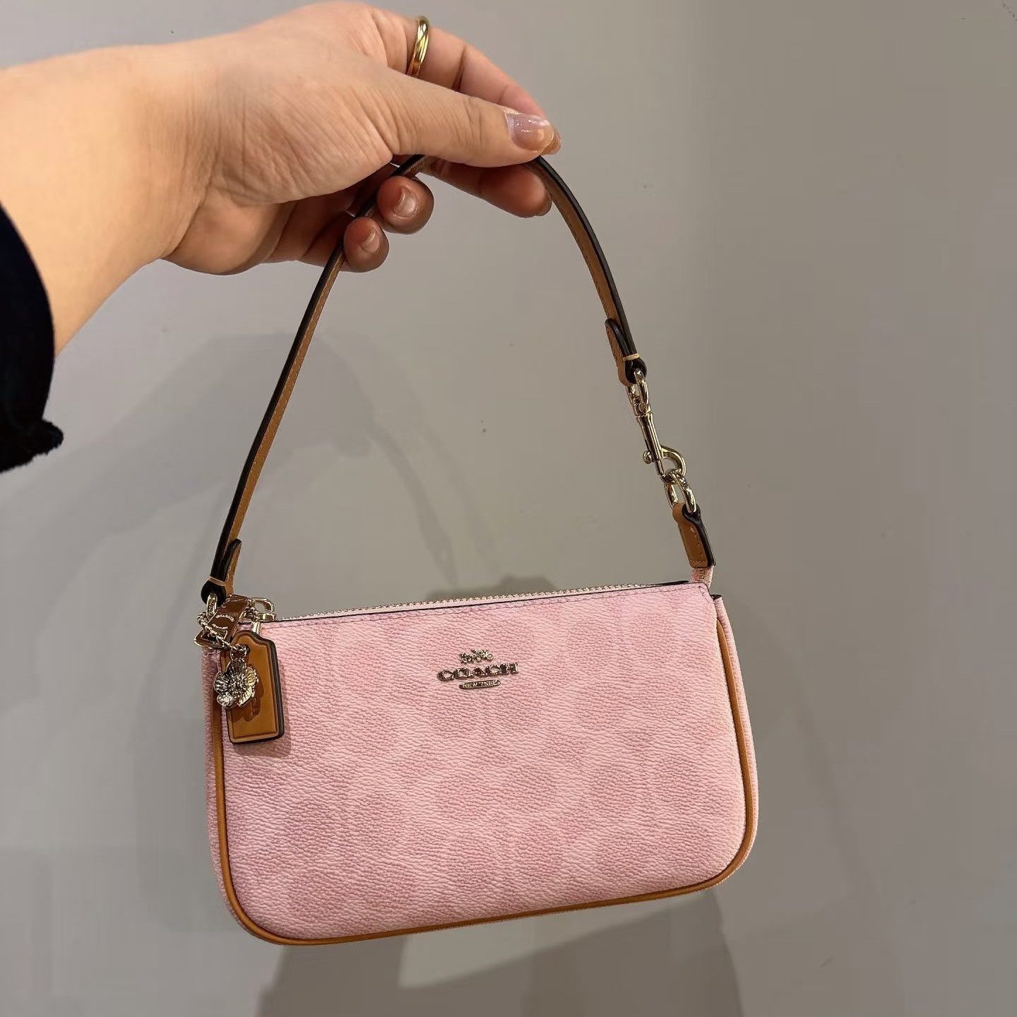 Women Handbag CDW31 Nolita 19 In Signature Canvas With Charms Wristlet