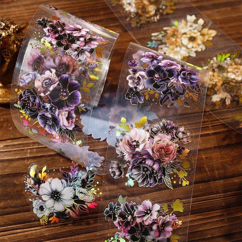 3044 Garden Series Hot Stamping Die-Cut Botanical Tape