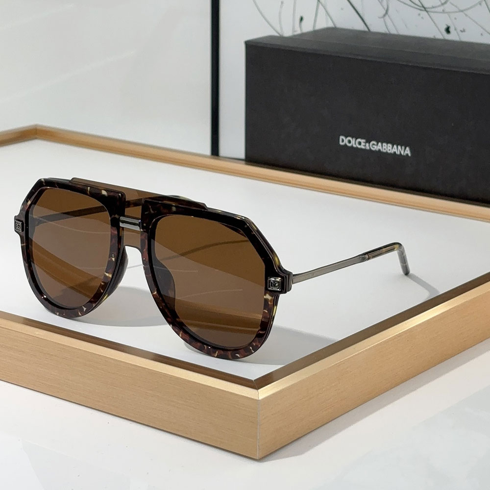 DOLCE & GABBAN DG Sheet Frame Slim Mirror Legs  Sunglasses Top quality