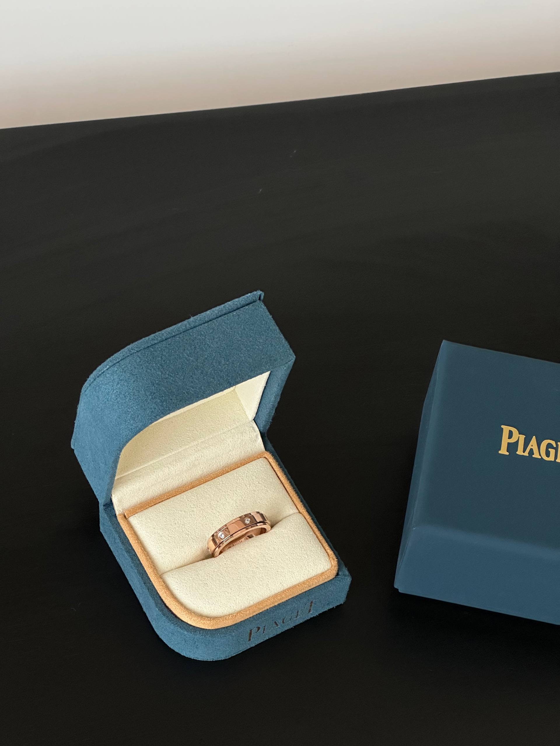 Piaget Possession Rose Gold Diamond Spinning Ring