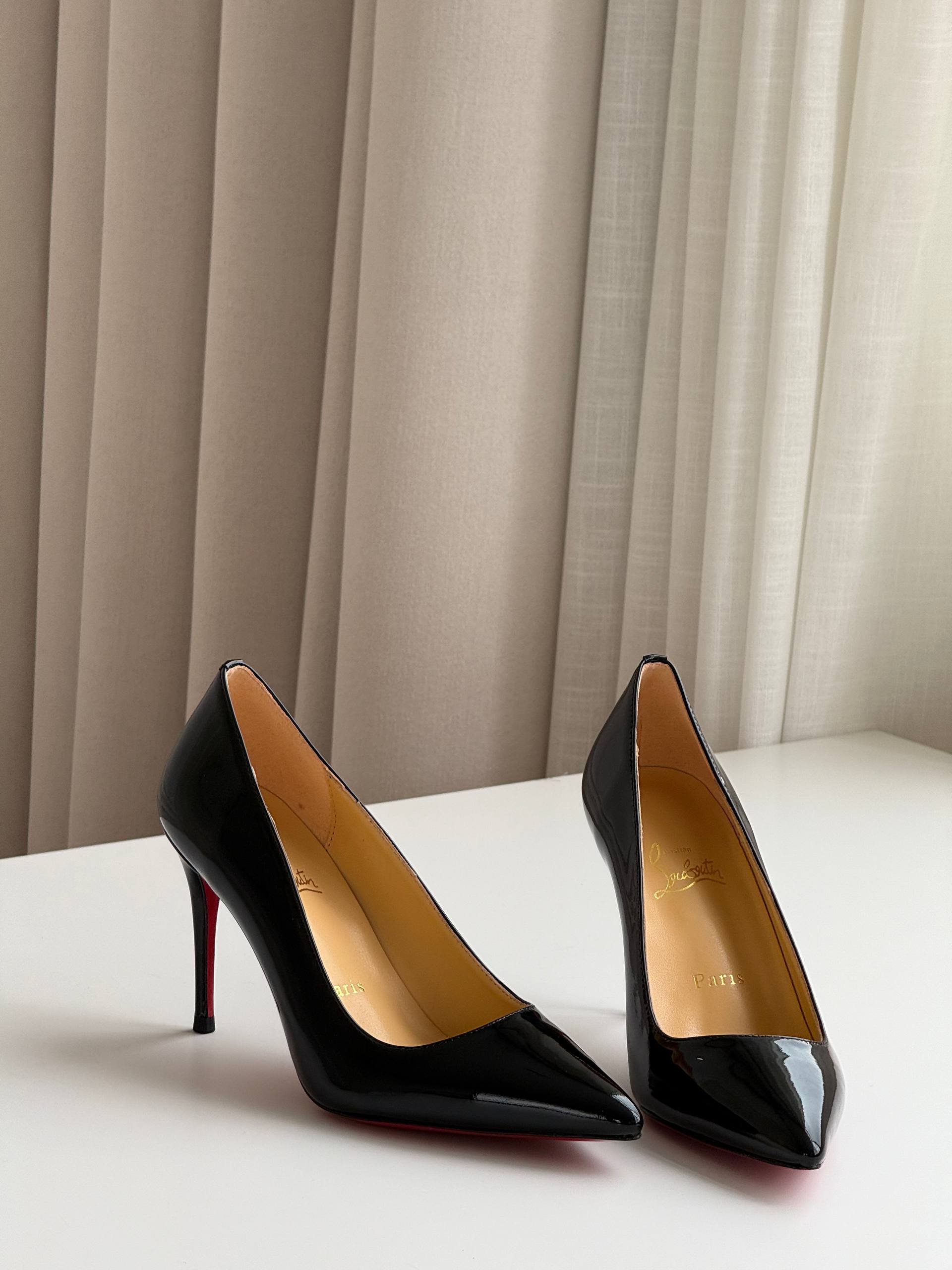 Christian Louboutin Pigalle Follies Patent Leather Red Sole Pumps