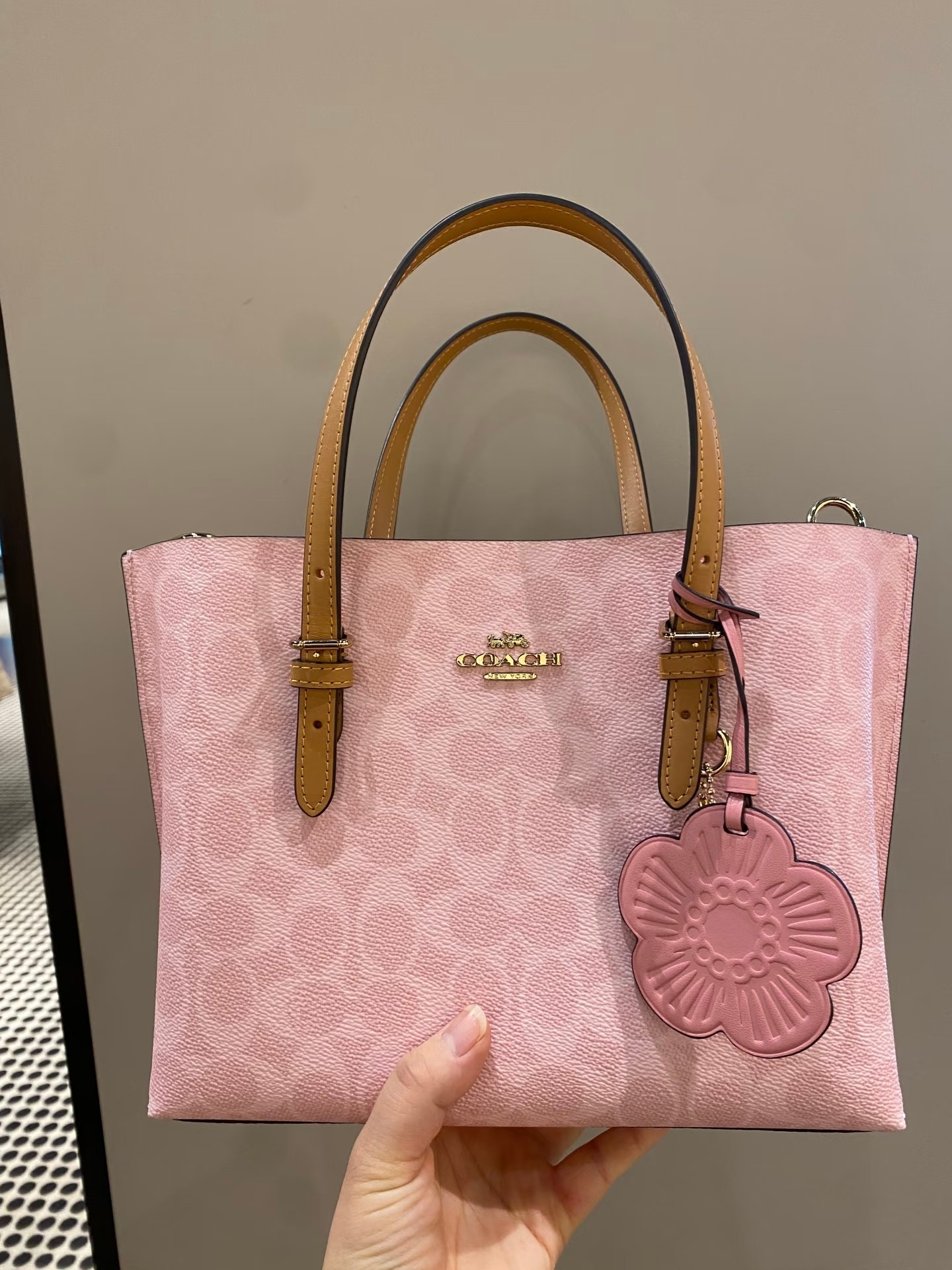Women handbag CER24 Mollie Tote Bag 25 In Signature Canvas With Charms