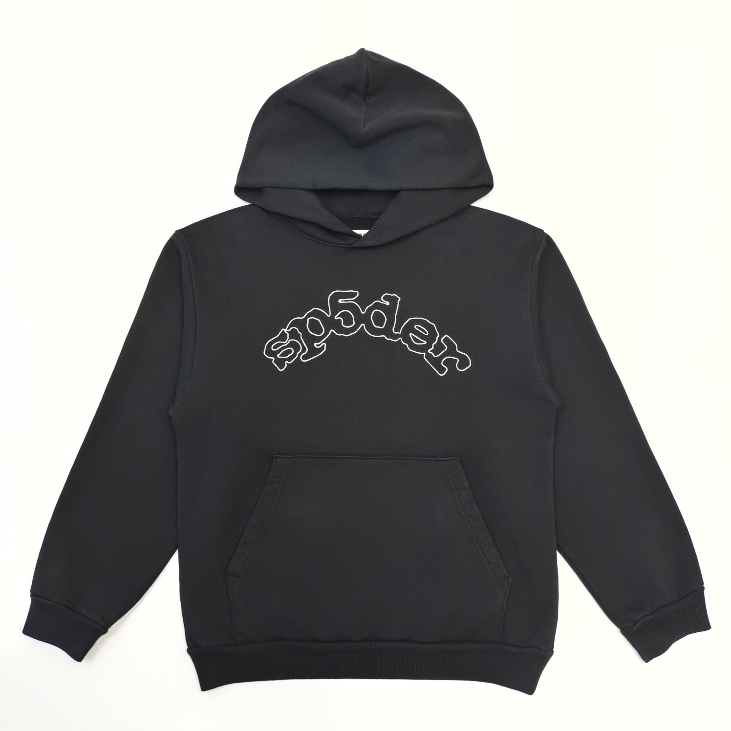 1:1 Best Quality Hollow Letters Logo Hoodie Black Color