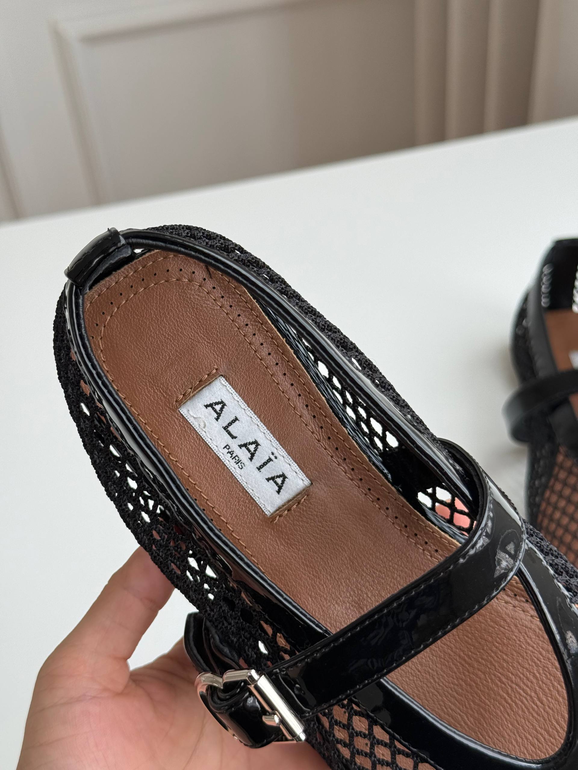 Mesh Mary Jane Flat Shoes