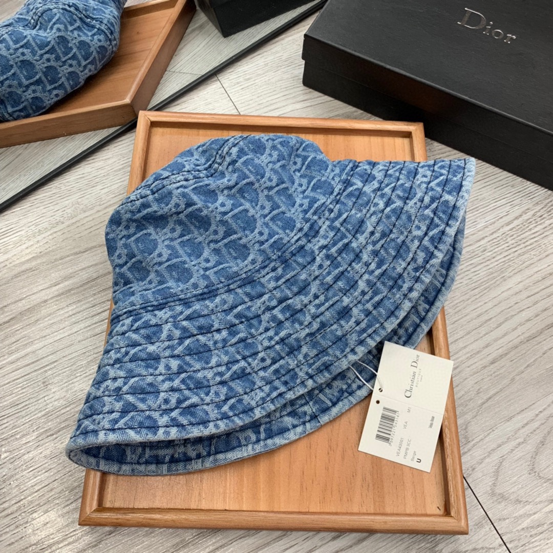 Dior Cowboy Big-brimmed Fisherman Hat Sunhat