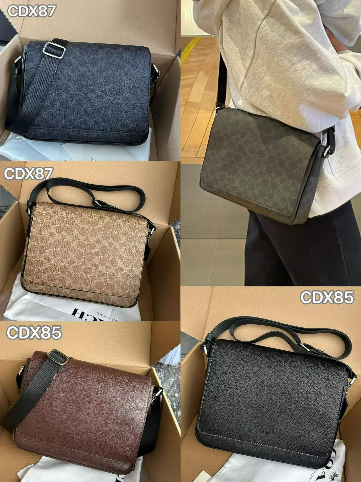 Men Handbag CDX85 CDX87 JACK 26 MESSENGER BAG IN SIGNATURE CANVAS