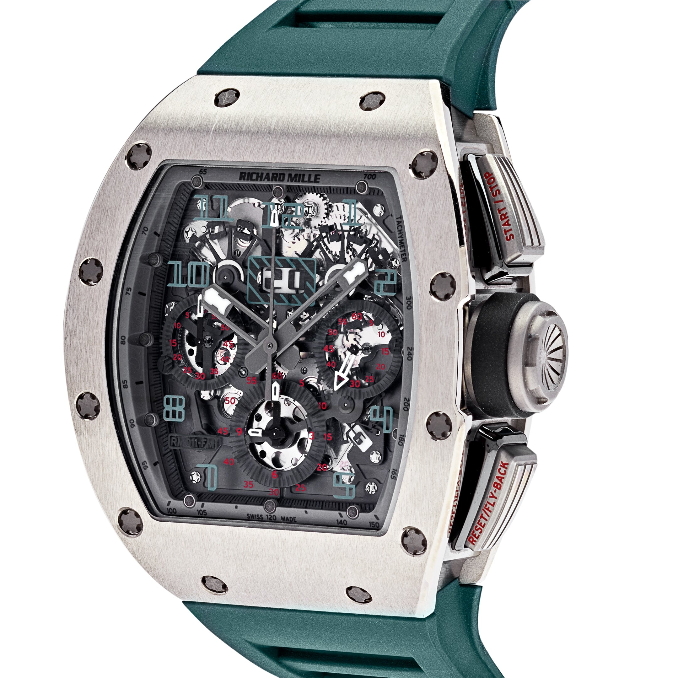 Richard Mille White Gold & Titanium Polo de Deauville RM011-FM【1:1 Replica】