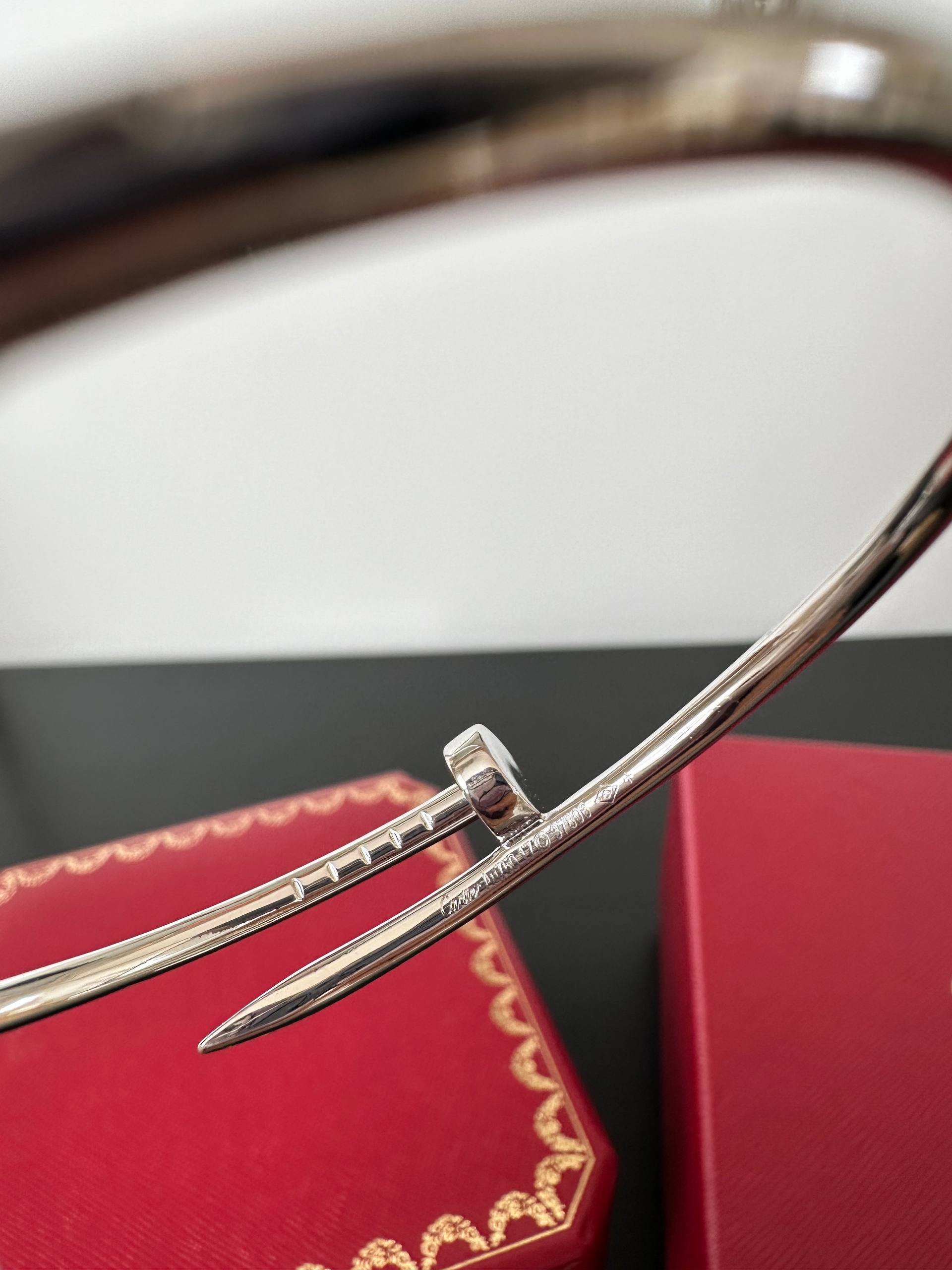 Cartier LOVE White Gold Open Nail Bangle