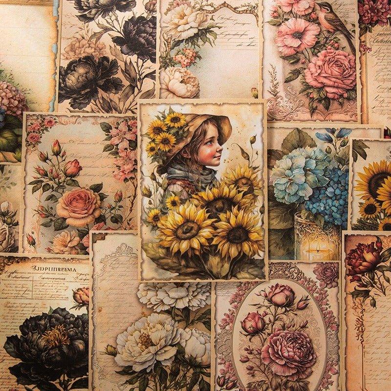 2075 Flower Painting Book Page Series