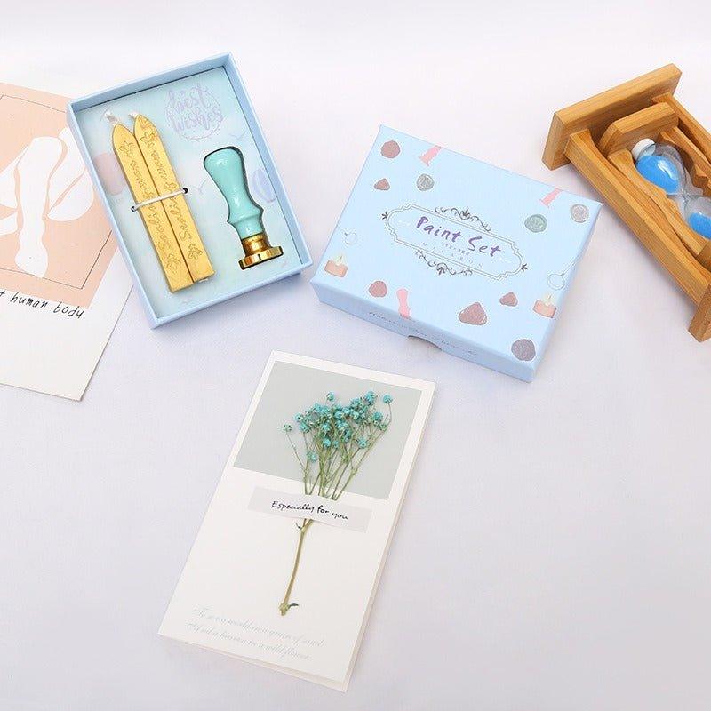 5015 Fire Lacquer Wax Stamp Set Macaron Handbook Stamps