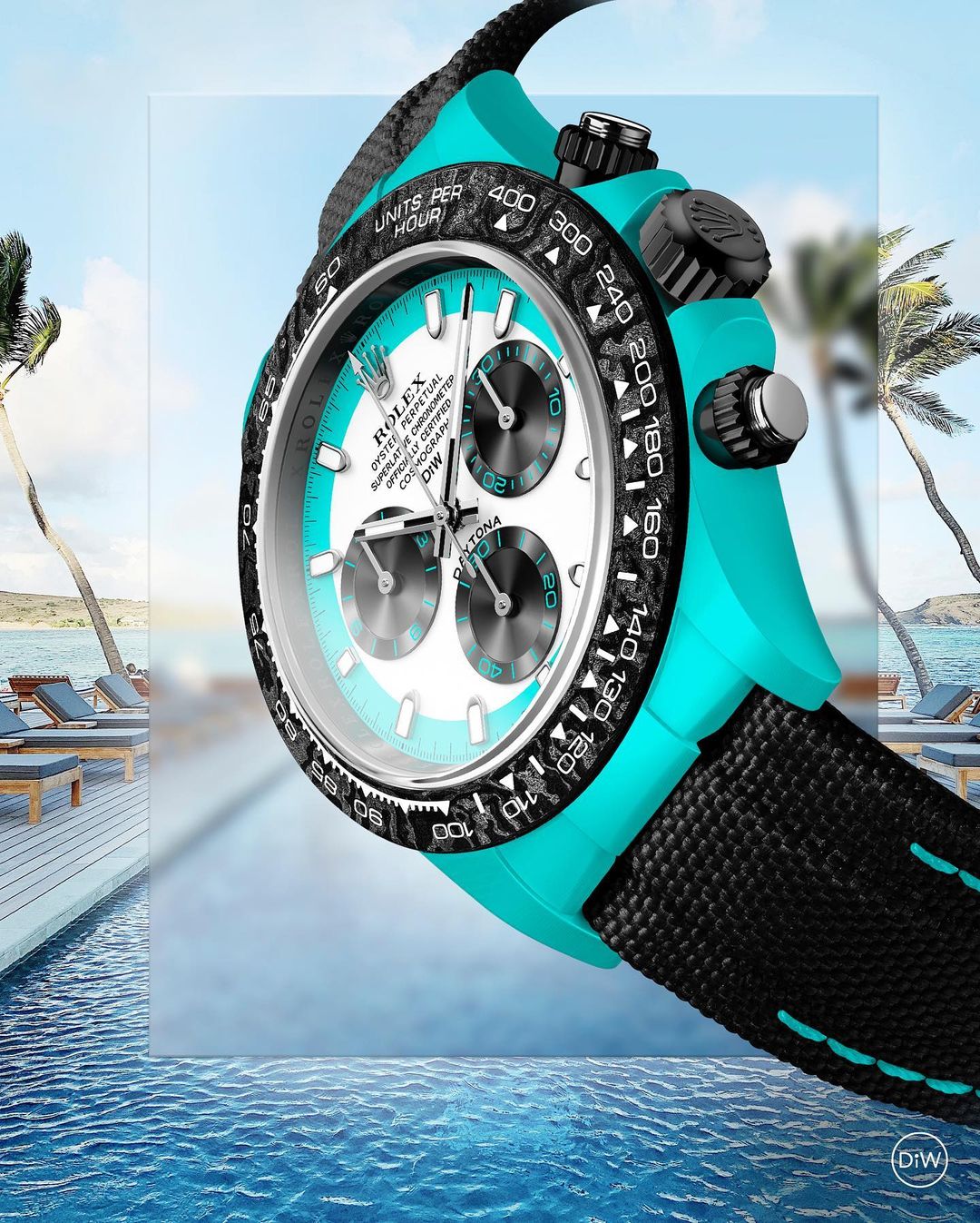 Tiffany Blue Rolex Daytona DiW CELESTE INVERT【1:1 Replica】