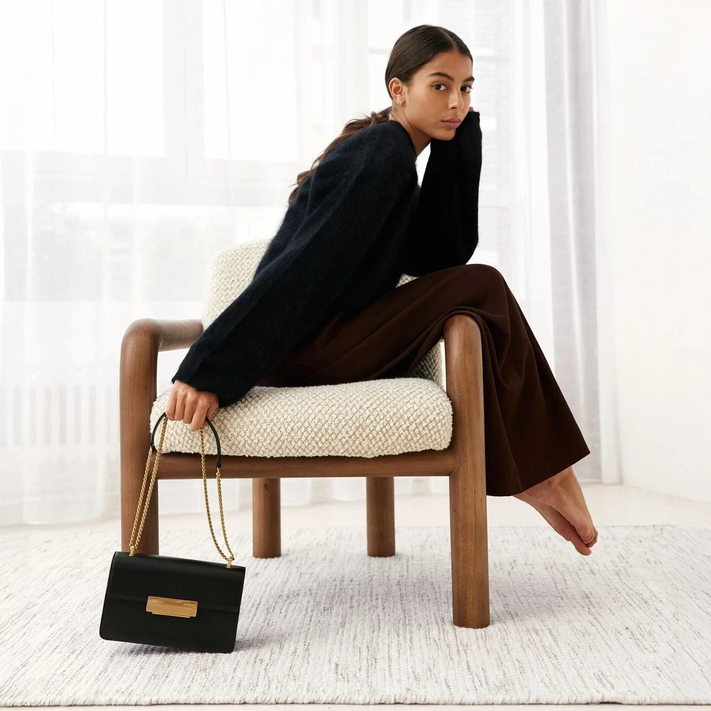 Alma - Cuir Box Noir