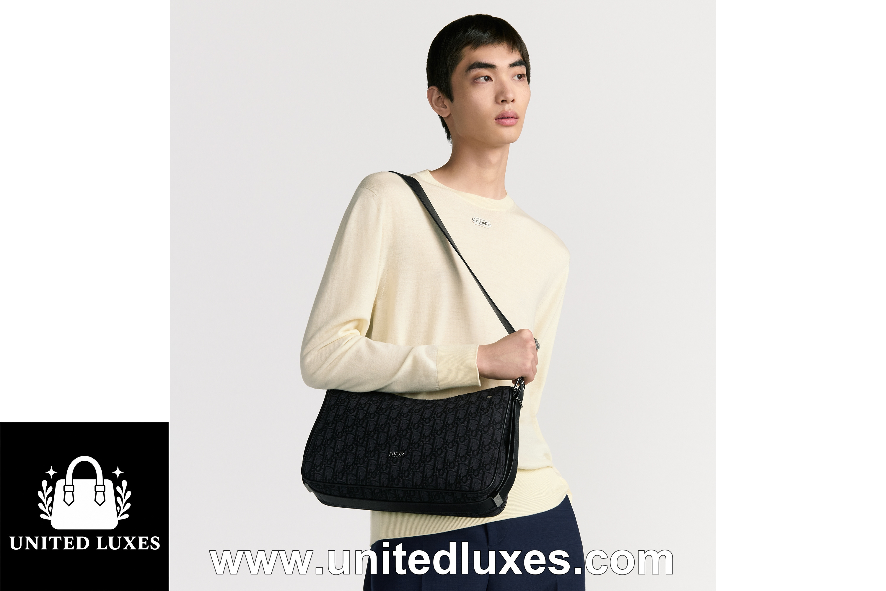 Replica Medium Dior Slider Zipped Hobo Bag