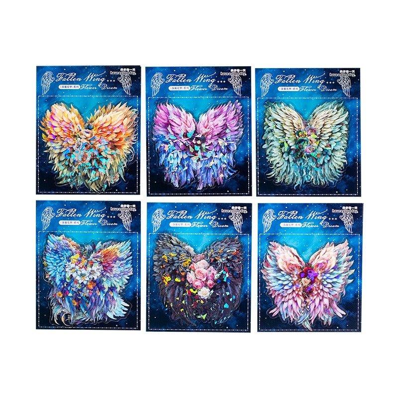 1138 Sticker Pack Falling Wing Flower Dream Series