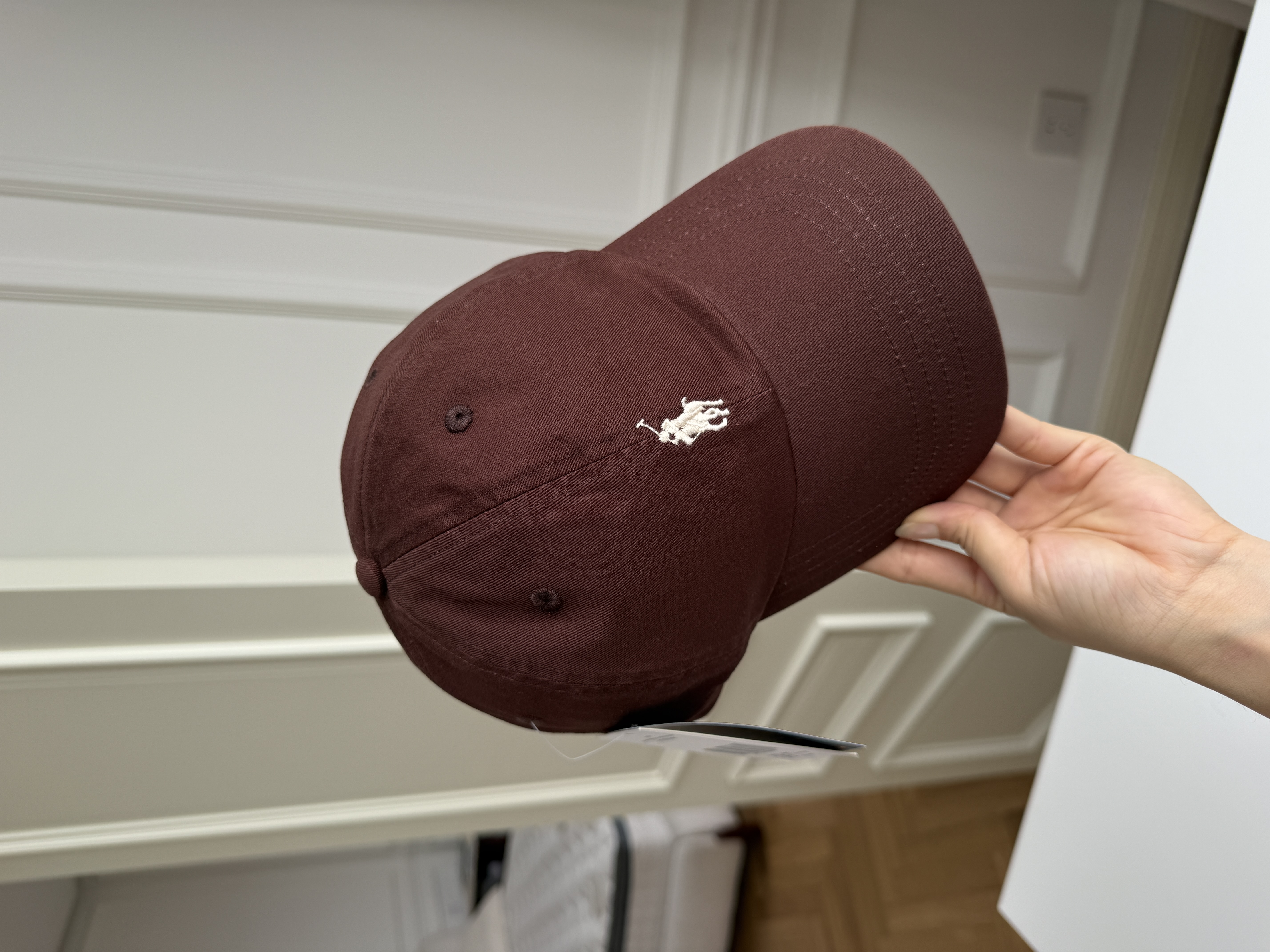 Ralph Lauren Pony Embroidery Washed Cotton Soft Top Baseball Cap