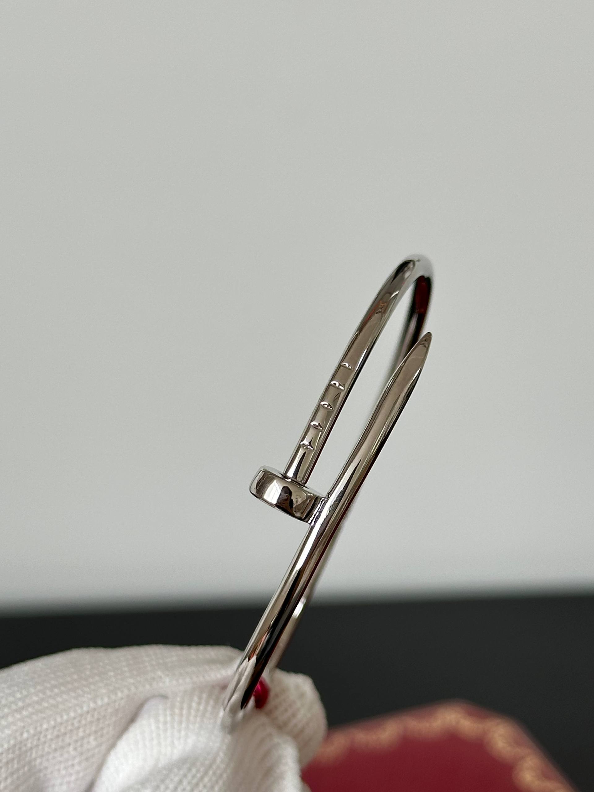 Cartier LOVE White Gold Open Nail Bangle