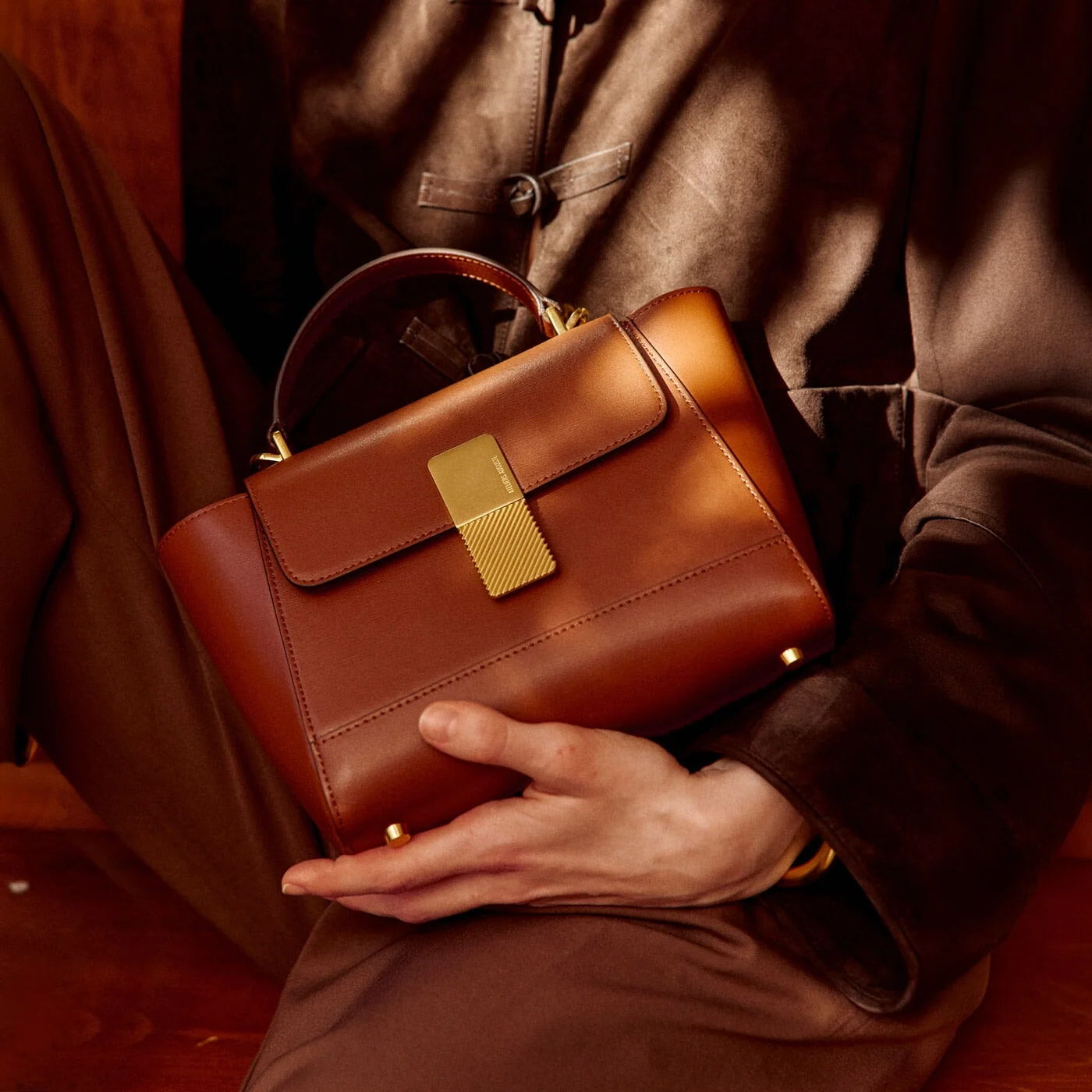 Mini Marly - Cuir Box Camel