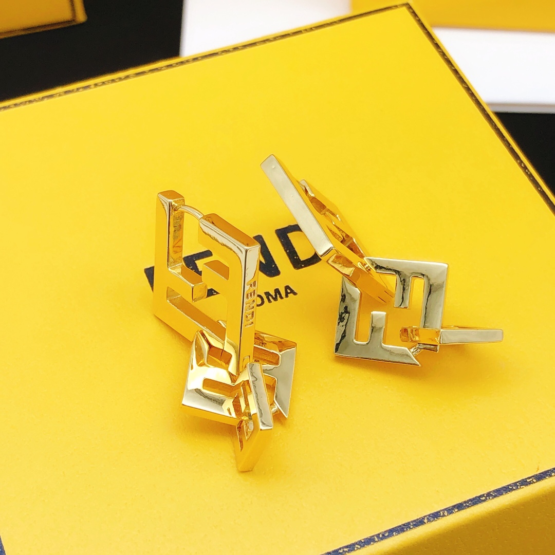 Fendi Irregular Earrings