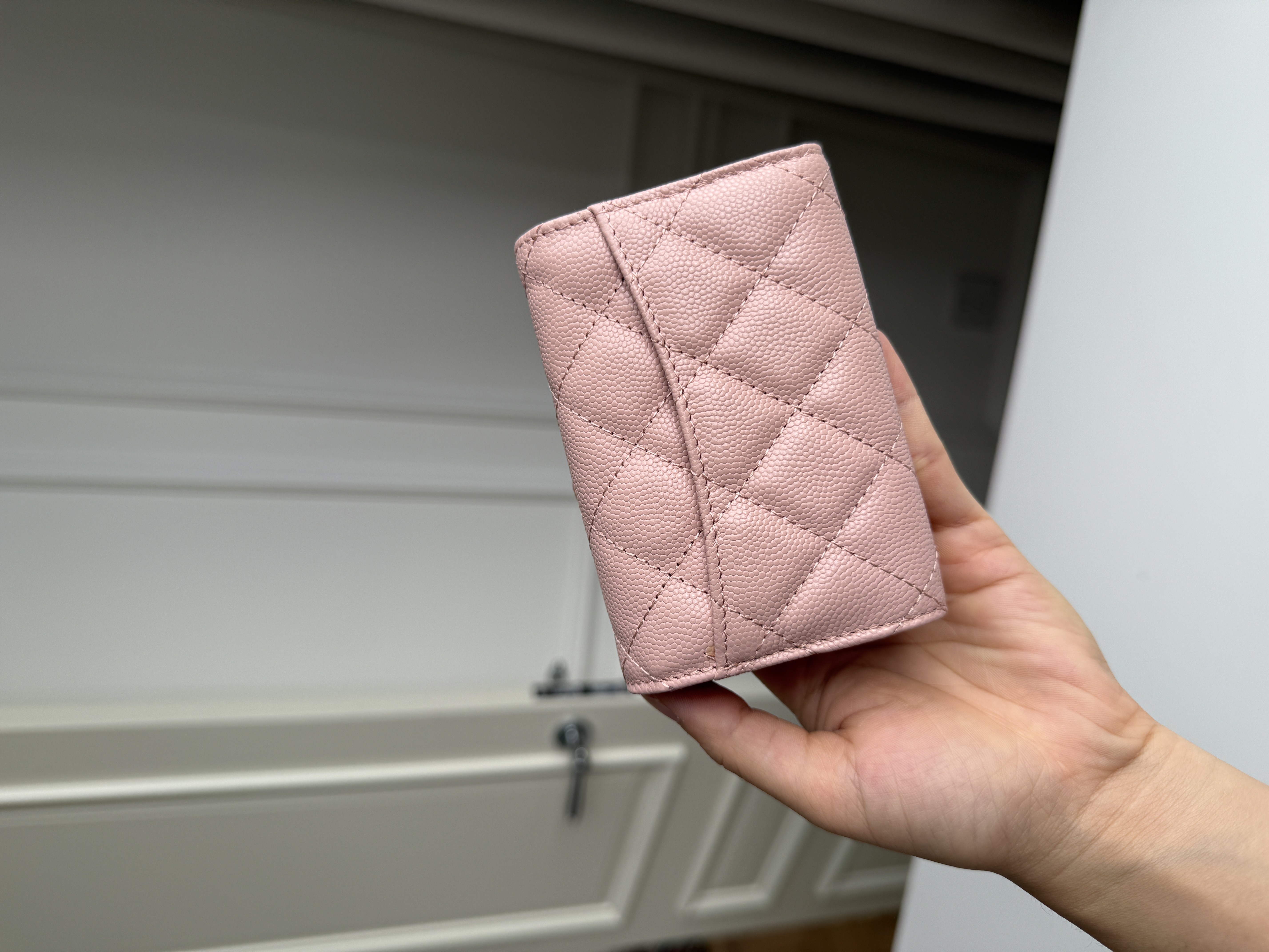 Chanel Classic Caviar Quilted Tri-fold Short Wallet