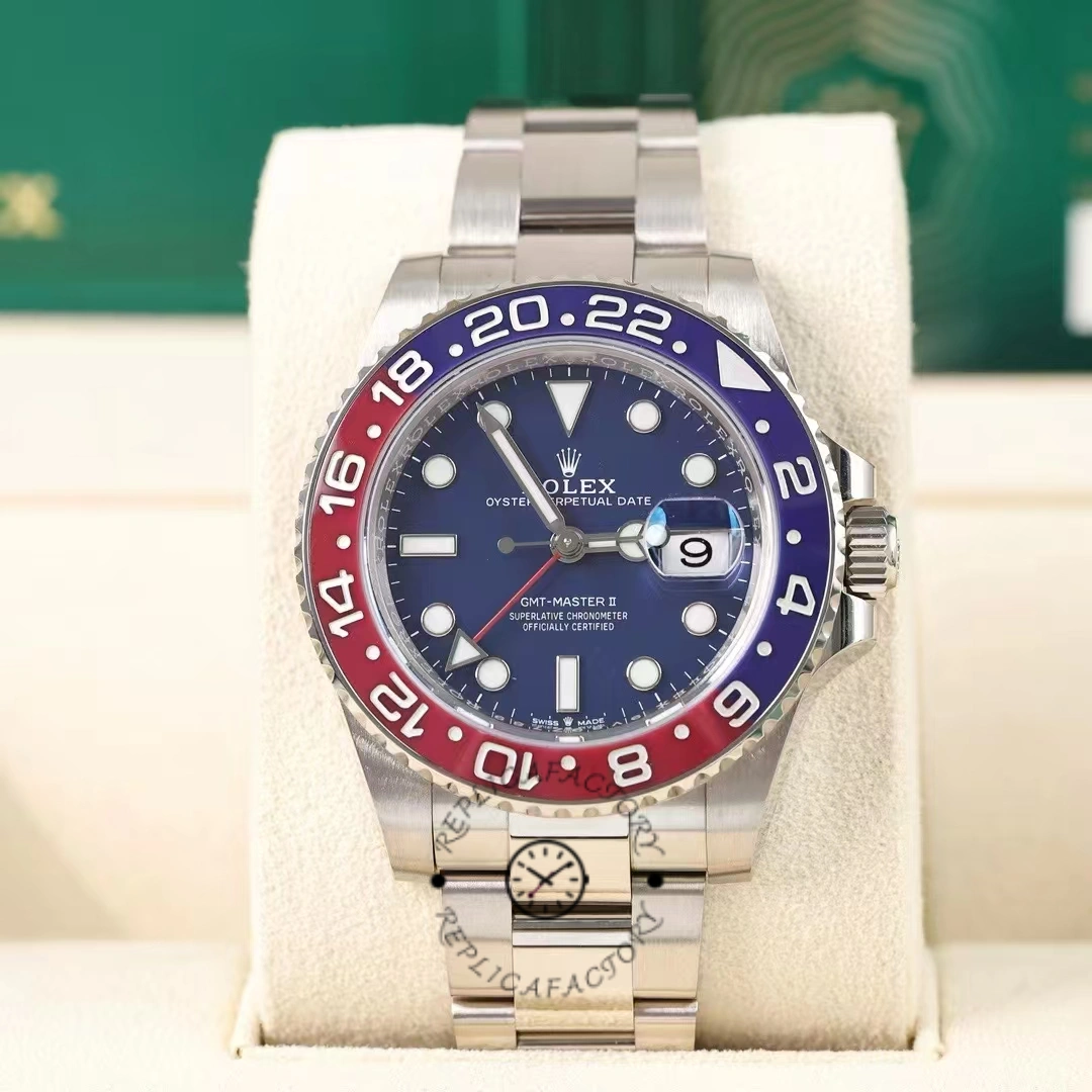 Rolex GMT-Master II 126719BLRO White Gold Blue Dial 40mm Mens Replica Watch