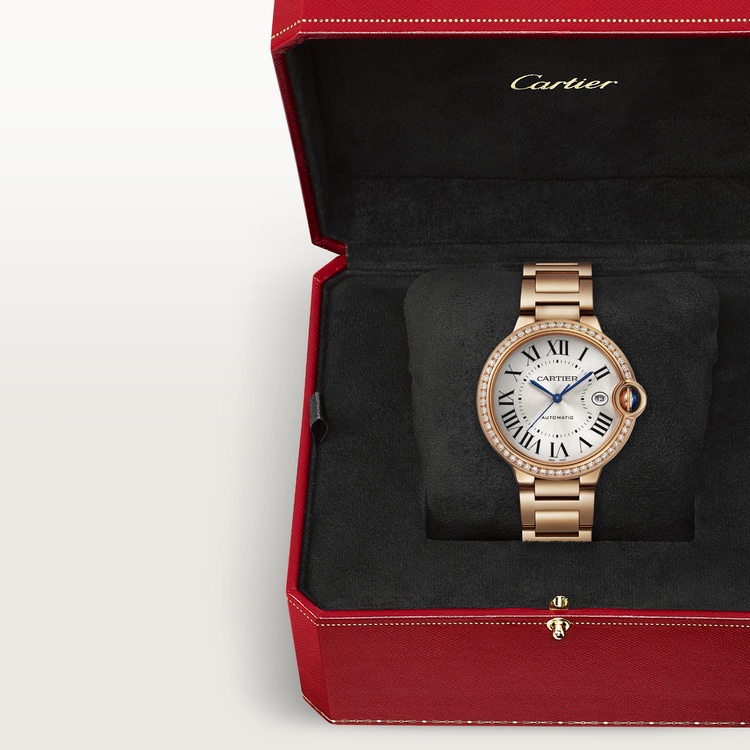 Ballon Bleu de Cartier watch, 40 mm, Manufacture mechanical movement with automatic winding, caliber 1847 MC. 18K rose gold【1:1 Replica】