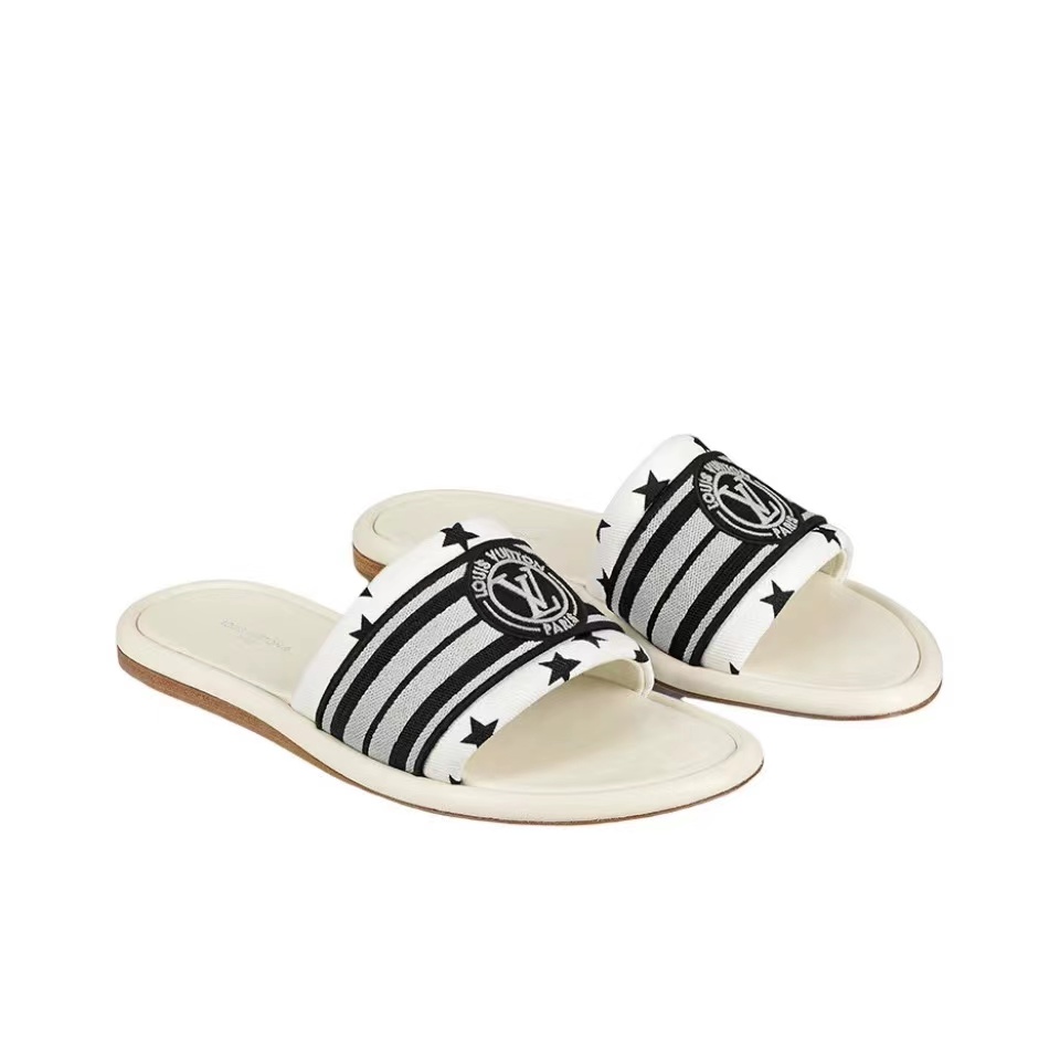 LV Magnetic Canvas Dashion Flip-flops Slide Sandal