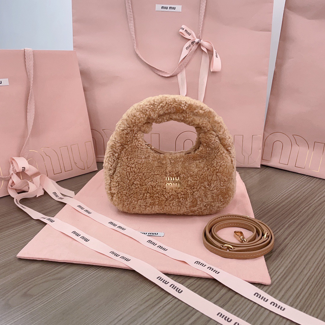 Miu Miu Wander Shearling Handbag,