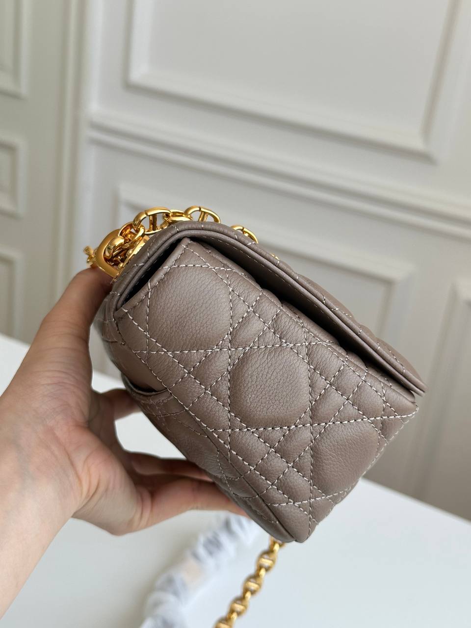 Christian Dior Medium Dior Caro Cannage Chain Bag