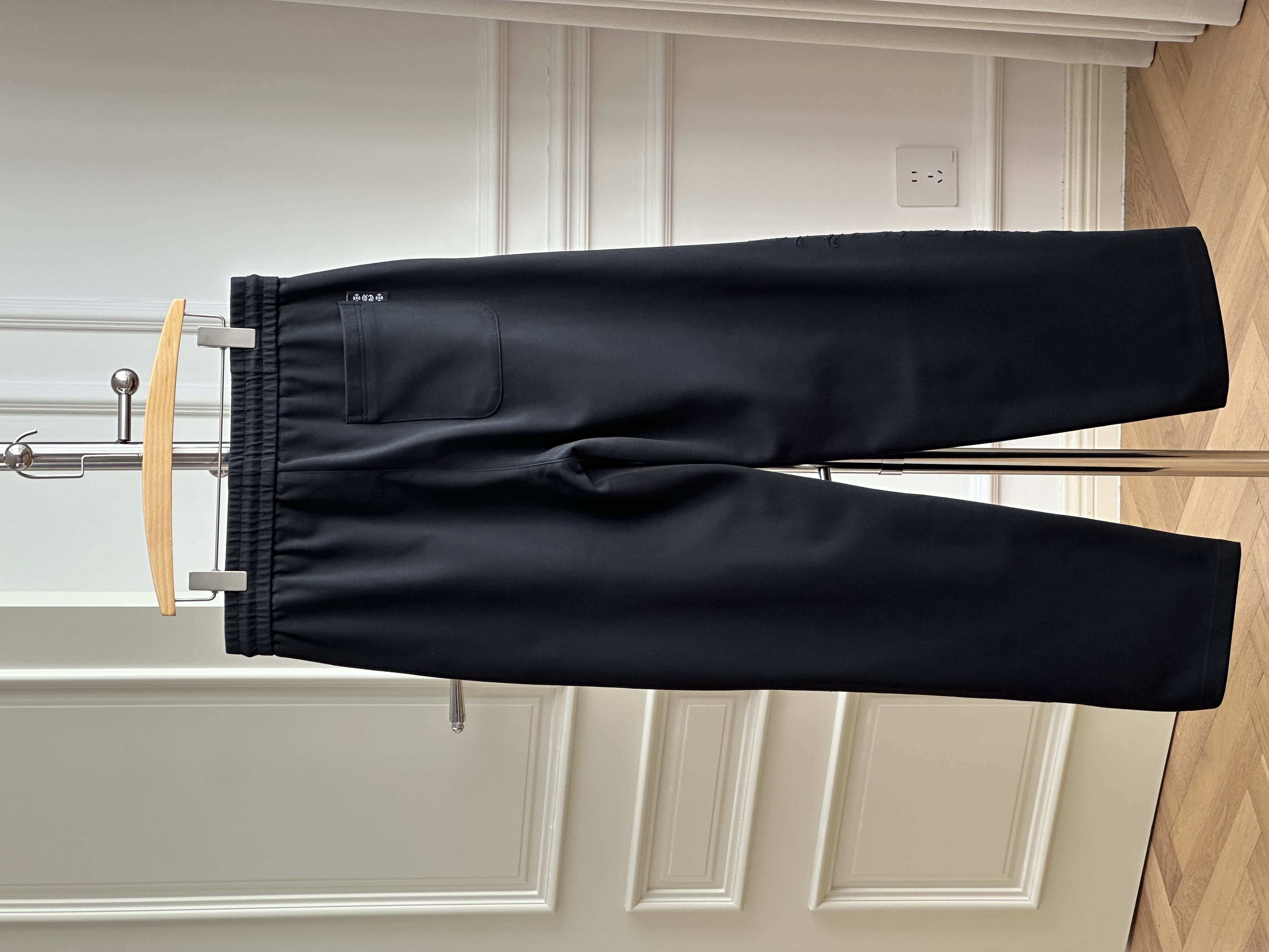 Chrome Hearts Sanskrit Embroidered Straight-Leg Sweatpants