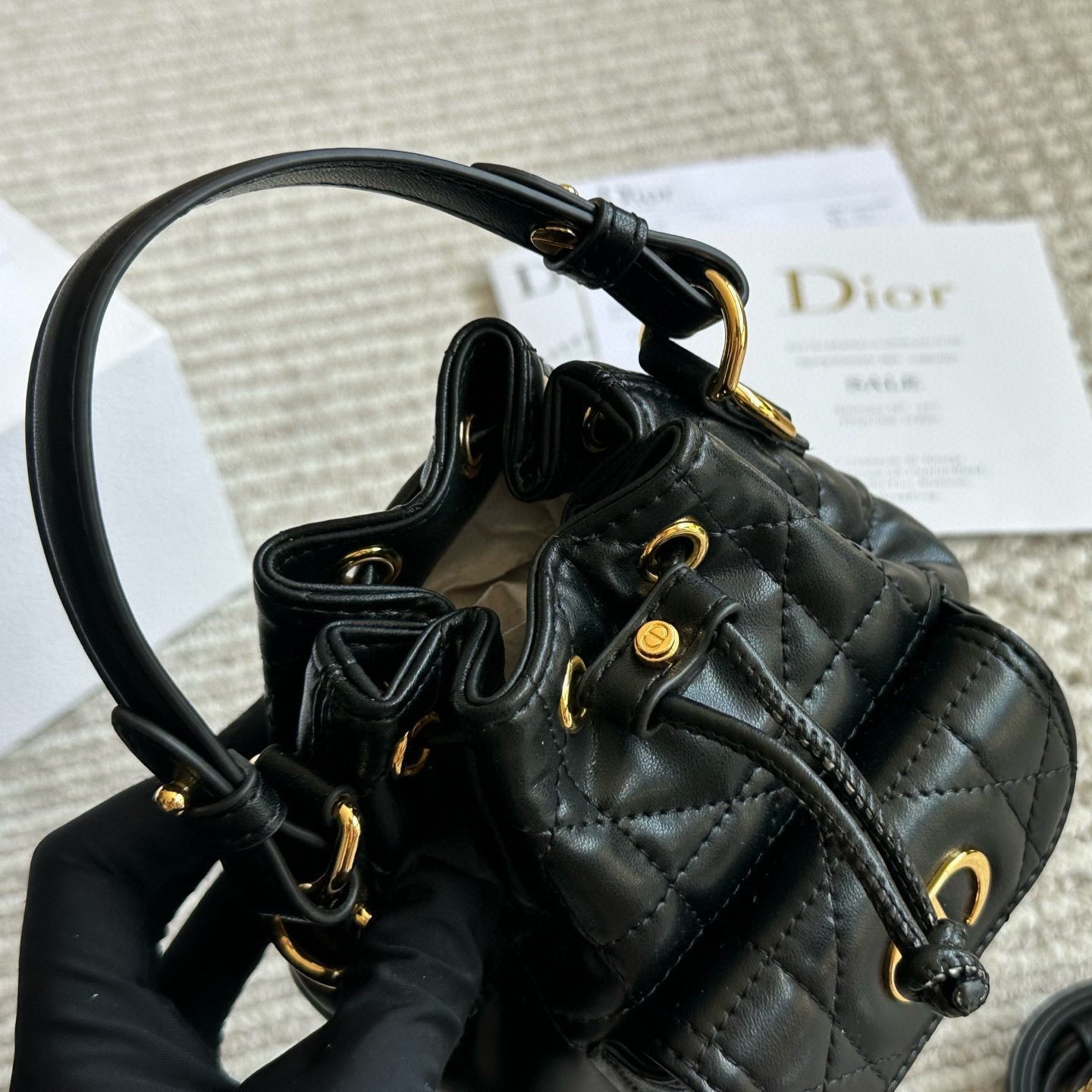 DIOR CARO BUCKET BAG