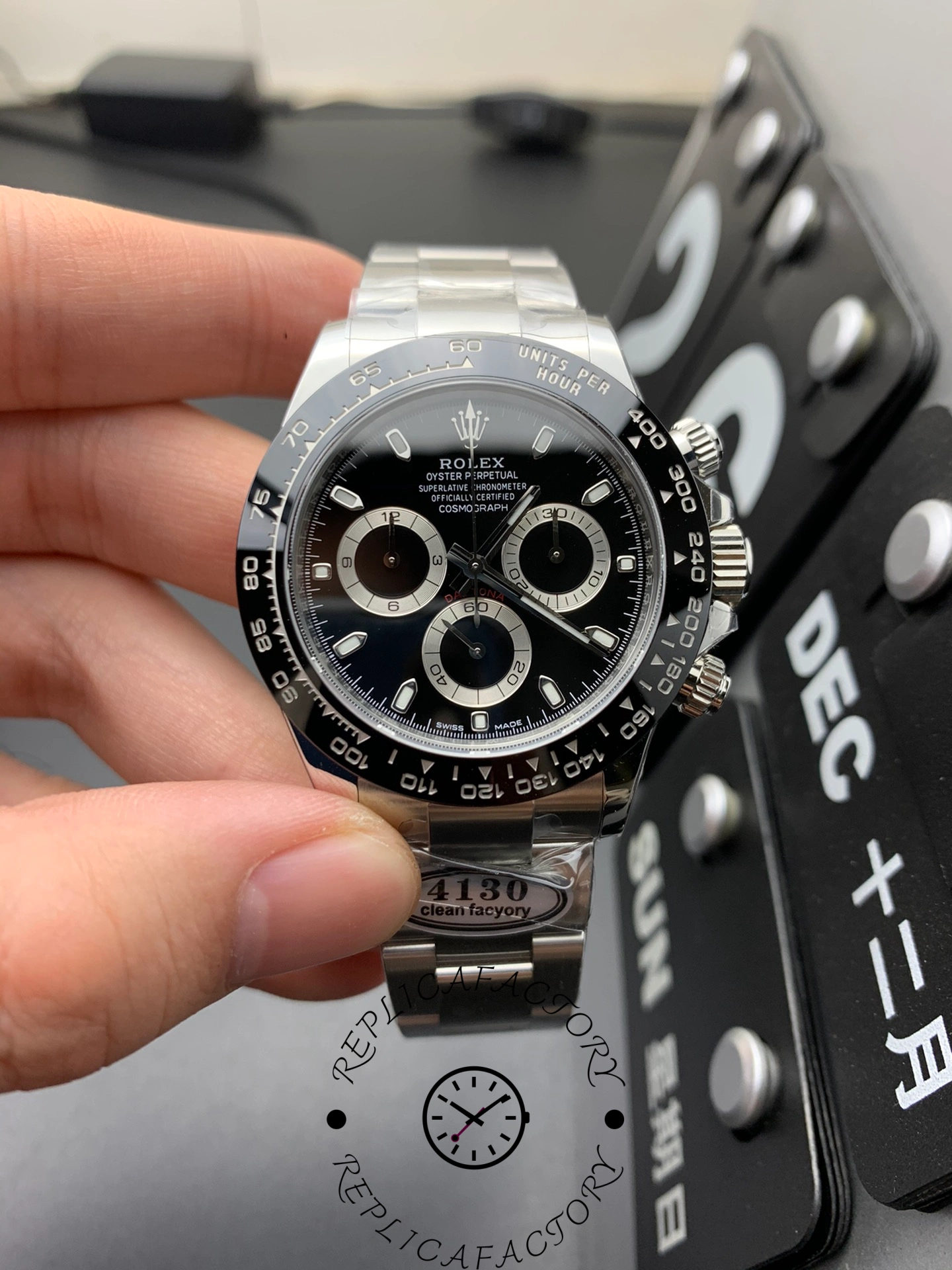 Rolex Cosmograph Daytona 116500LN Ceramic Bezel Black Dial 40mm Mens Replica Watch