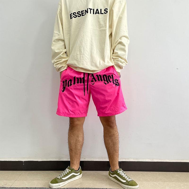 Quick drying fabric angel letters printed casual short