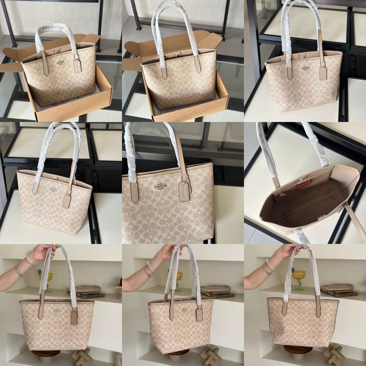 Men Handbag CDX82 CDZ09 Medium City Tote Bag Pretty Signature Canvas