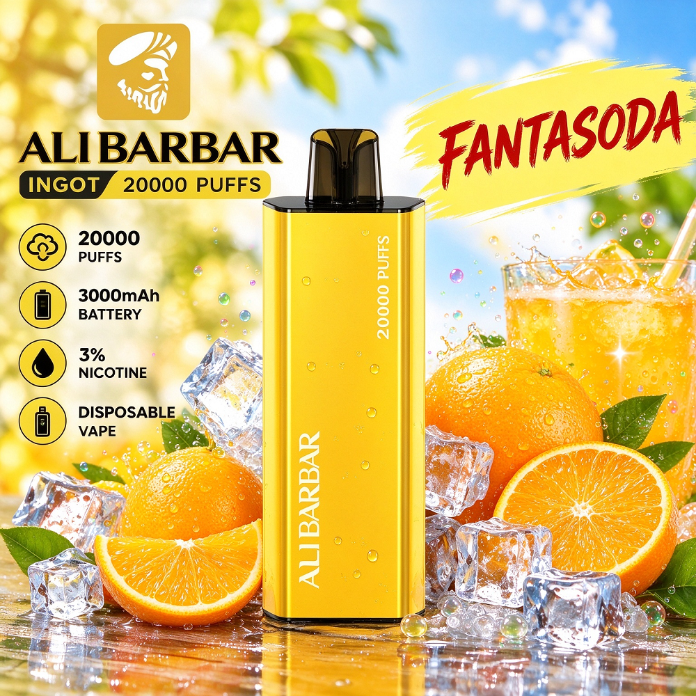 ALIBARBAR 20,000 Puffs Disposable Vape – 16 Flavours