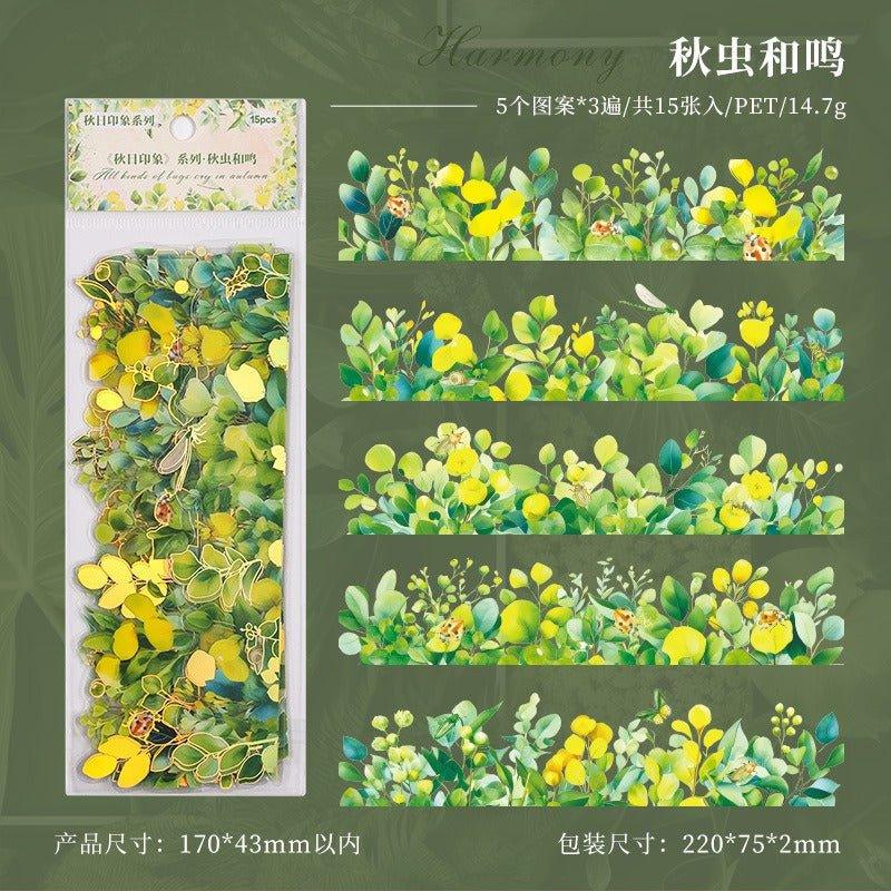 1175 Stamping Stickers Autumn Impression Series