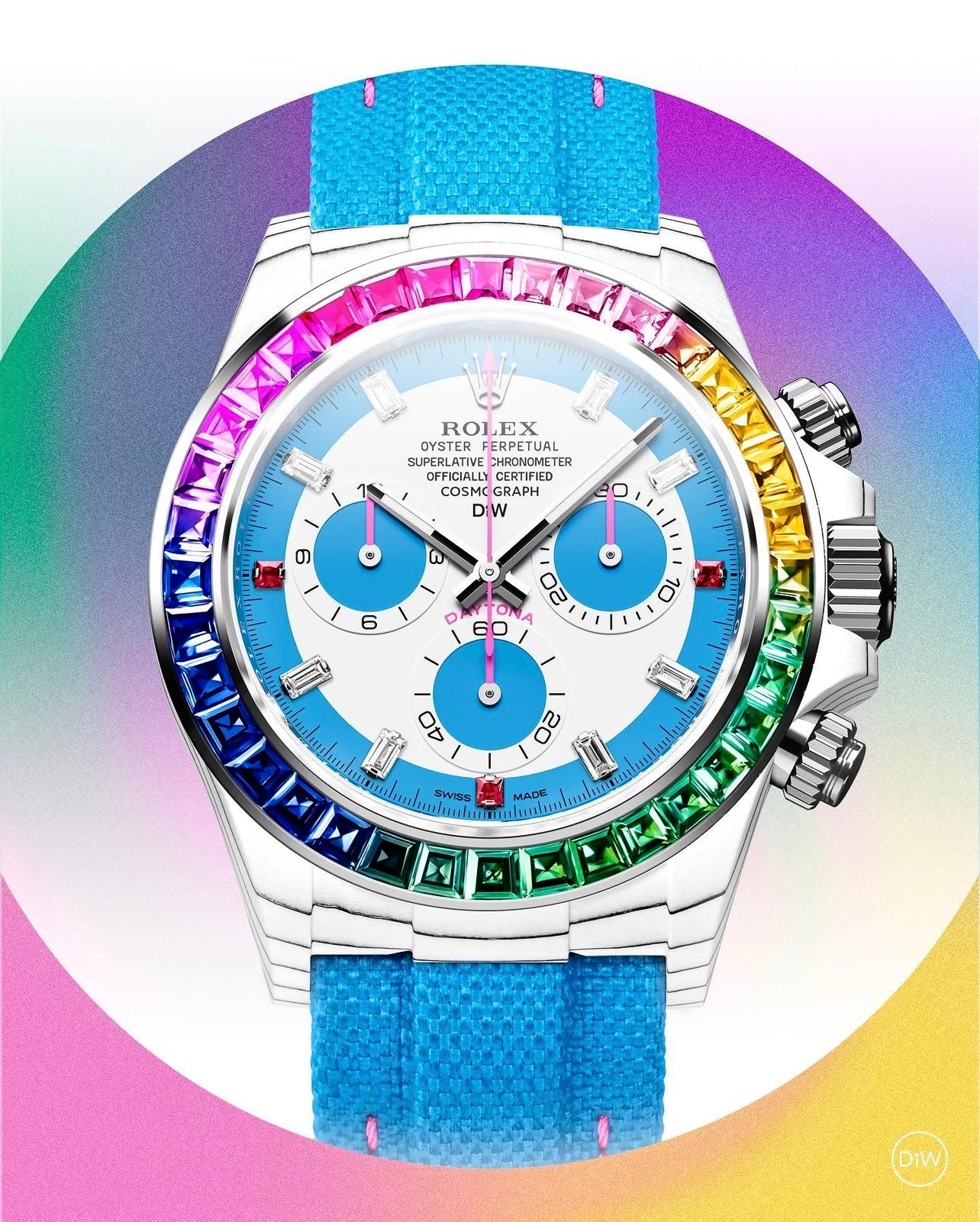 DiW Rolex Daytona RAINBOW S【1:1 Replica】