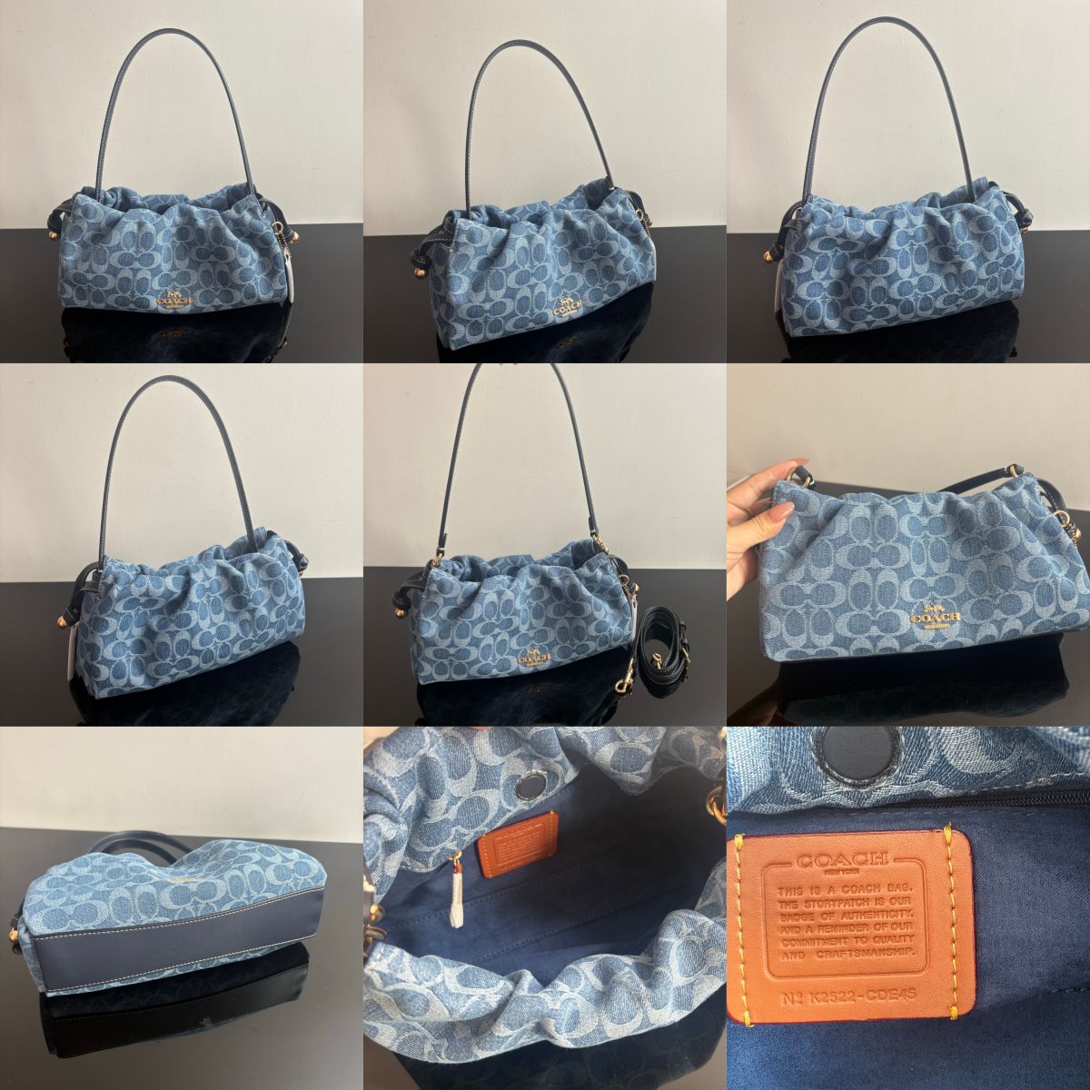 Women Handbag CDB94 CDE45 Faye Shoulder Bag In Signature Denim