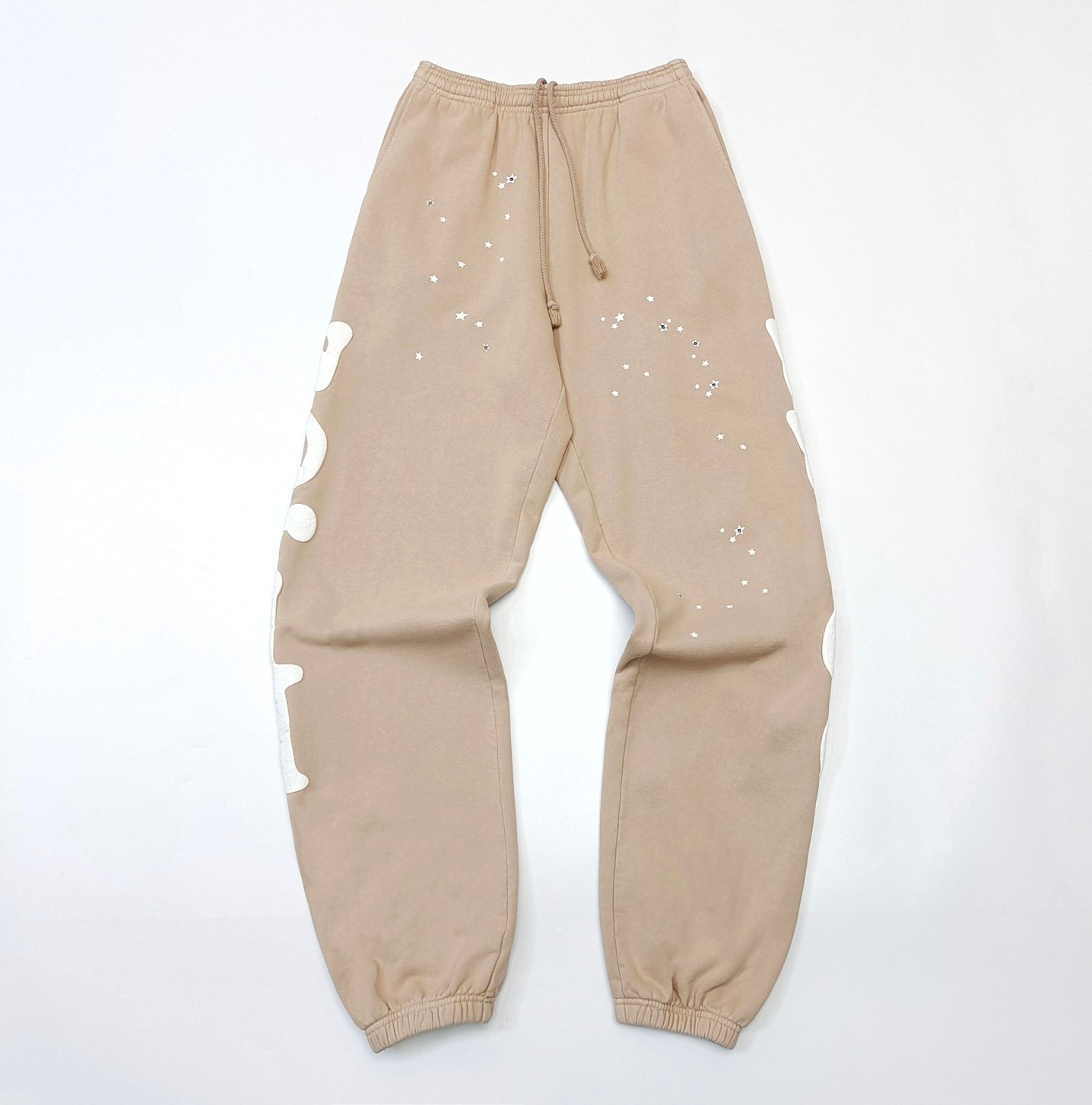 1:1 Best Quality Side Letters Pants Khaki Color