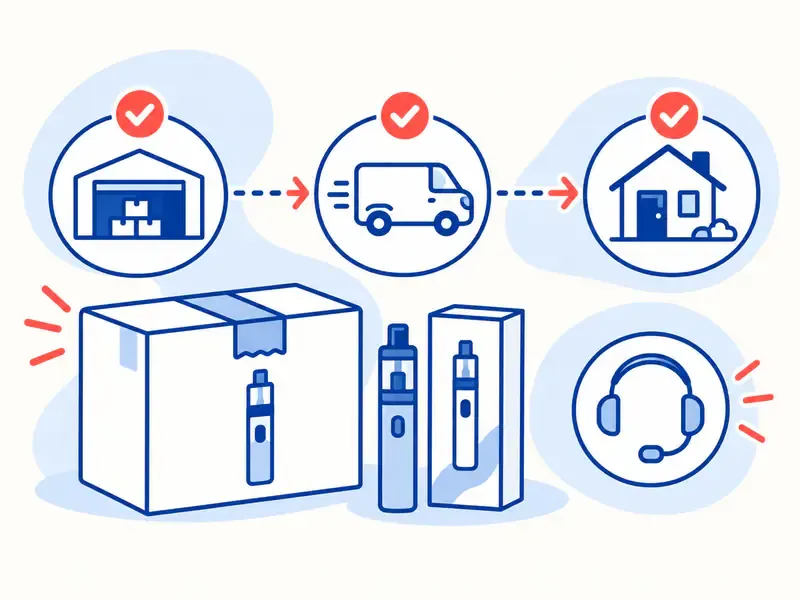 Illustrated parcel tracking on a phone