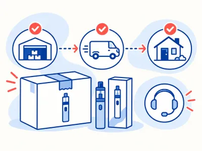 Illustrated parcel tracking on a phone