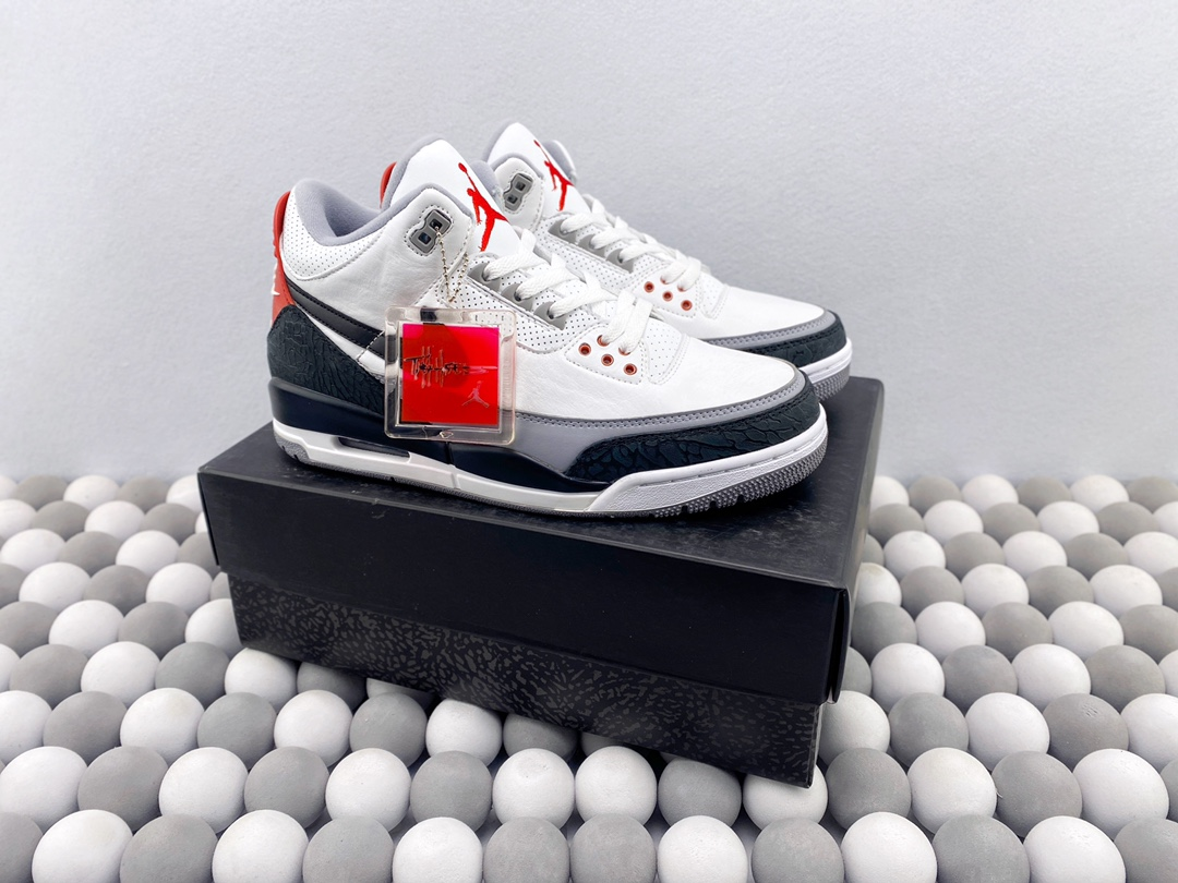 2024 Air Jordan 3 Retro White Grey Color