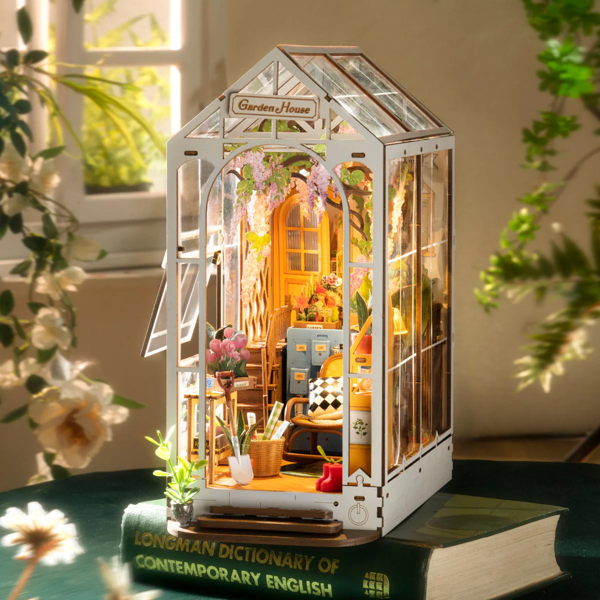 Holiday Garden House DIY Book Nook Kit