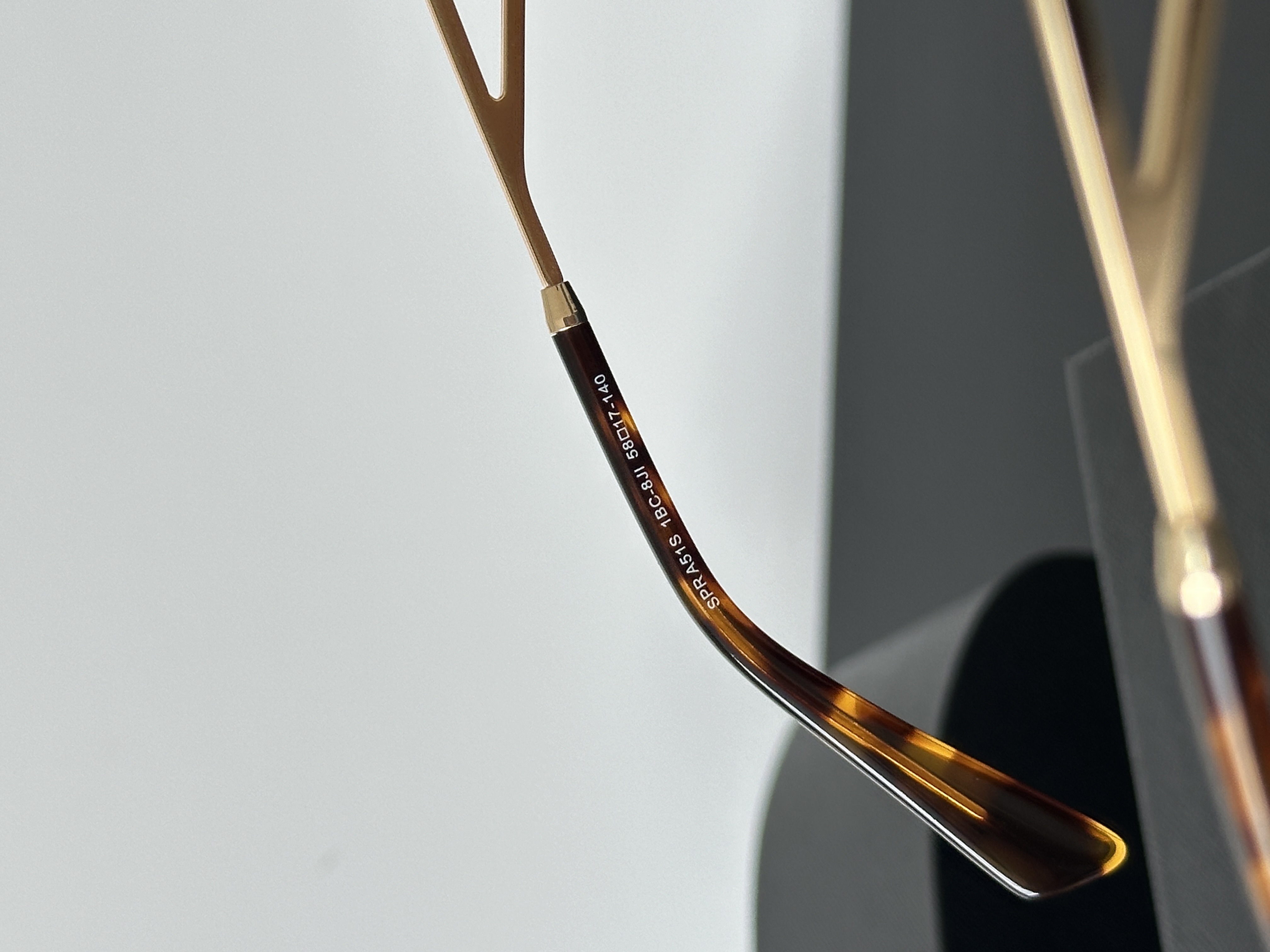 Prada PRA51S Polygonal Metal Frame Sunglasses