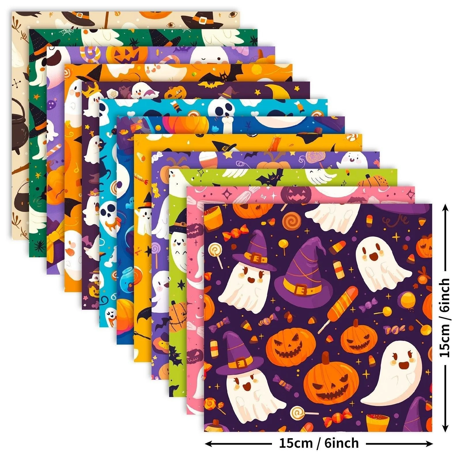 2098 12 Witch Pumpkin DIY Handbook Scrapbook Paper Background Paper