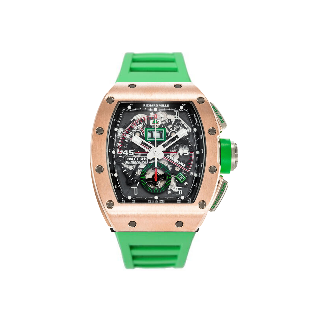 Richard Mille Flyback Robert Mancini Rose Gold & Titanium RM11-01【1:1 Replica】
