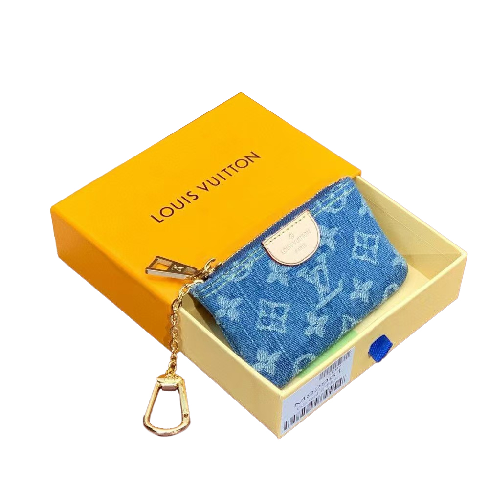 LV Jacquard Denim Key Bag