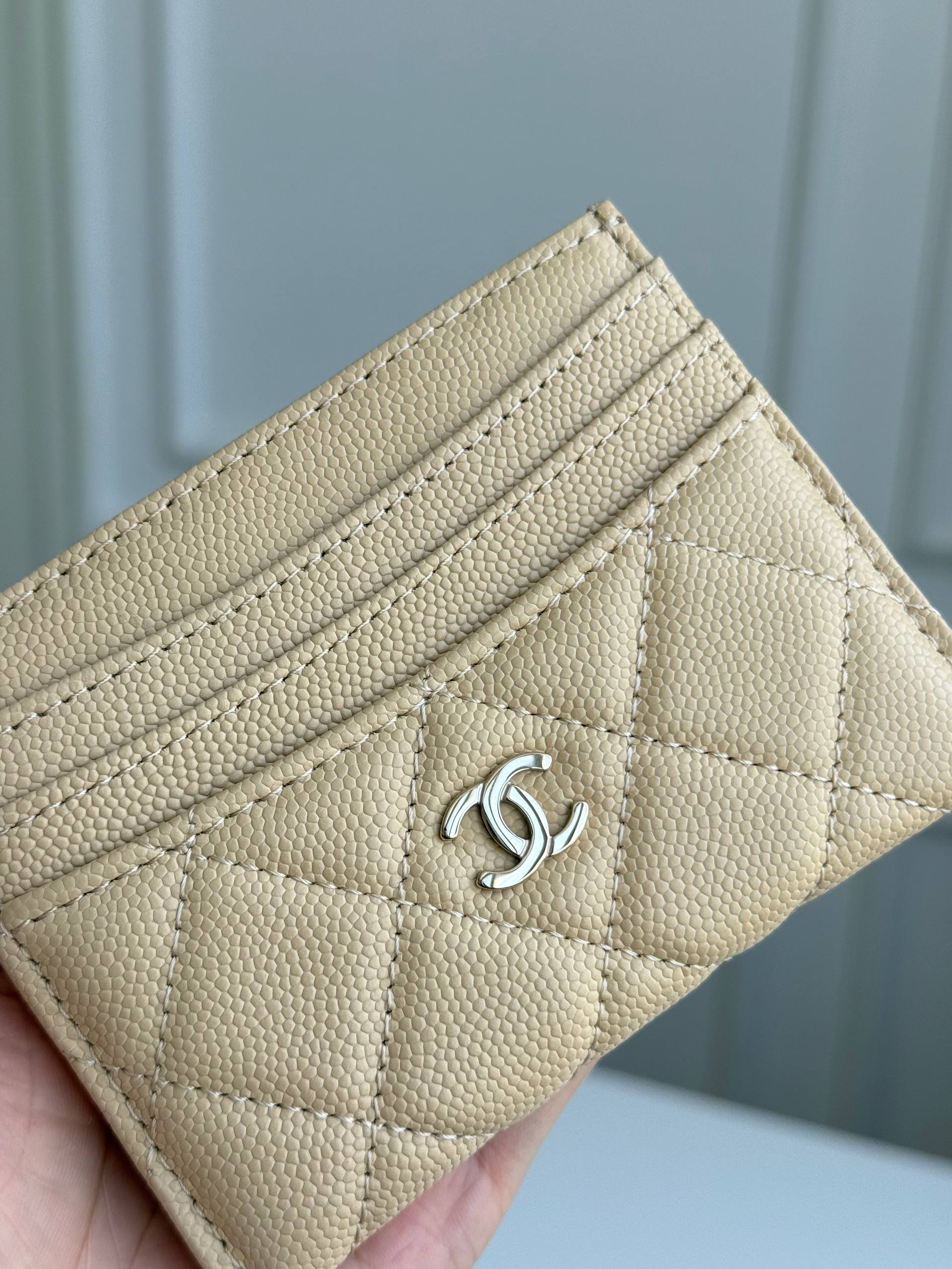 Chanel Classic Quilted Caviar Card Holder