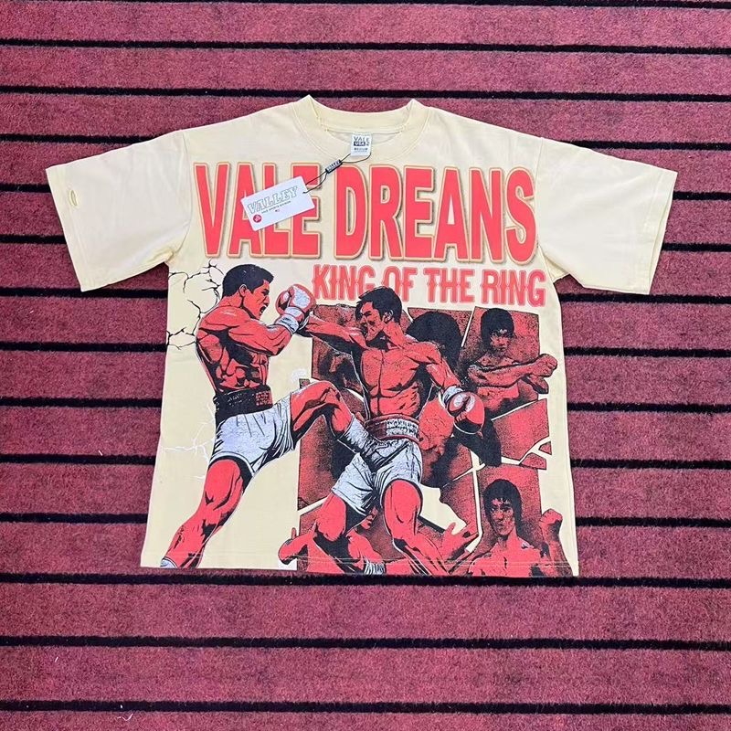 Vale  Boxing Athlete Portrait Print T-Shirt